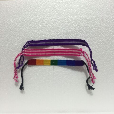 Pulsera artesanal multicolor (mediana) al mayoreo — Imagen 1